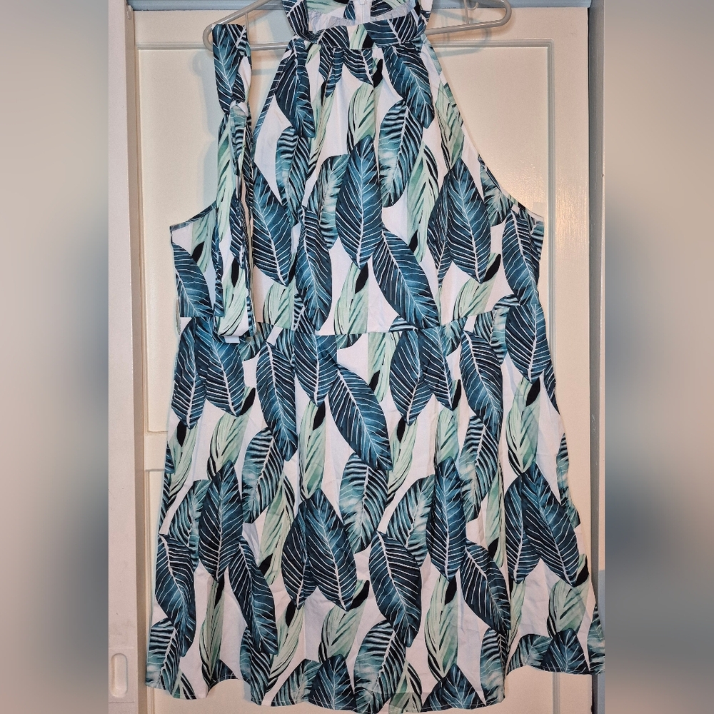 Tropical Belted Dress, Shein, 20 (4XL)